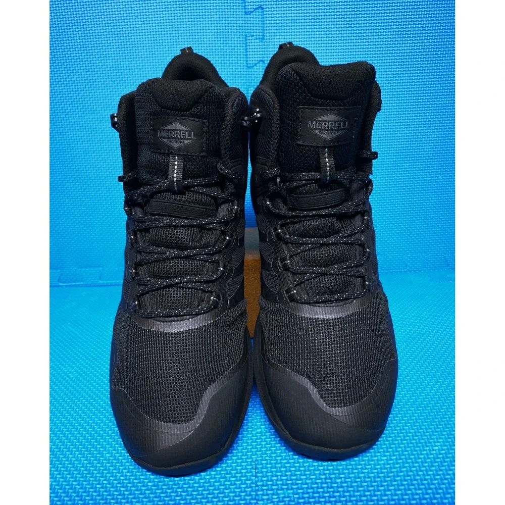 Merrell Nova 3 Mid Tactical Waterproof Black Boots Size 15 W Men's J005049W